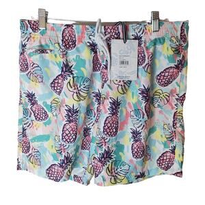 Free Planet Pineapple Men's Colorful Swim Trunks, NWT, XL